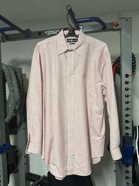 Ralph Lauren Classic FitStriped Long Sleeve Button Down Shirt Size 17-34